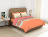 Ornate Coral - Pink 100% Cotton Shell Double Quilt - Reagalis By Spaces