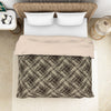 Geometric Brown 100% Cotton Shell Double Quilt / AC Comforter - Geostance By Spaces