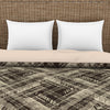 Geometric Brown 100% Cotton Shell Double Quilt / AC Comforter - Geostance By Spaces