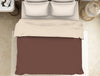 Solid Brown/Beige 100% Cotton Shell Double Quilt - Essentials Solid By Spaces