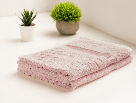 Cameo Rose - Blush 2 Piece 100% Cotton Hand Towel Set - Lavana By Spaces