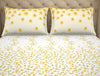Floral Sunshine - Yellow 100% Cotton Queen Fitted Sheet - Welspun Anti Bacterial By Welspun
