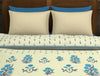 Ornate Navy Blue 100% Cotton Shell Double Quilt - Jalmahal By Spaces