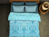 Ornate Dutch Canal - Light Blue 100% Cotton Shell Double Quilt - Turkvilla By Spaces
