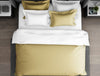 Solid Champagne Gold - Gold 100% Cotton Double Duvet Cover - Hygro By Spaces