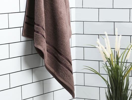 Chocolate - Dark Brown 100% Cotton Bath Towel - Atrium By Spaces
