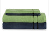 Green/Midnight 4 Piece 100% Cotton Towel Set - Atrium By Spaces
