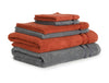 Gunmetal Grey/R 6 Piece 100% Cotton Towel Set - Atrium By Spaces