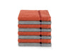 Gunmetal Grey/R 8 Piece 100% Cotton Face Towel Set - Atrium By Spaces