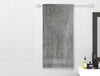 Gunmetal Grey - Dark Grey 100% Cotton Bath Towel - Atrium Plus By Spaces