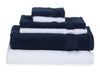 White/Midnight 6 Piece 100% Cotton Towel Set - Atrium Plus By Spaces