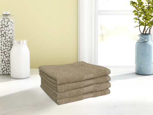 Colorfas Cotton Rich Shell Easy Care Face Towel Set (4 Pcs)