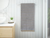 Silver/Fire - Silver 100% Cotton Bath Towel - Exotica By Spaces