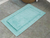 Dries You Quicker Aqua Green 100% Cotton Large Bath Mat - Hygro By Spaces