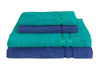 Navy Blue/Sea G 4 Piece 100% Cotton Towel Set - Seasons Best Qd By Spaces