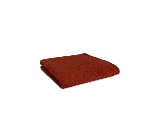 Rust - Red 100% Cotton Face Towel - Swift Dry By Spaces