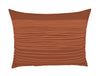 Geometric Apricot Orange - Dark Orange 100% Cotton Double Bedsheet - Adonia By Spaces