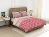 Ornate Haute Red - Red 100% Cotton Shell Double Quilt - Adonia By Spaces