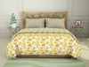 Floral Dark Citron - Green 100% Cotton Shell Double Quilt / AC Comforter - Blockbuster Plus By Spaces