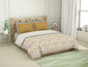 Ornate Mango Mojito - Yellow 100% Cotton Shell Double Quilt - Blockbuster Plus By Spaces