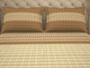 Geometric Banan Crepe - Beige 100% Cotton Queen Fitted Sheet - Welspun Anti Bacterial By Welspun