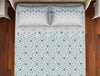 Ornate Algeirs Blue - Teal 100% Cotton Queen Fitted Sheet - Welspun Anti Bacterial By Welspun