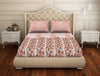 Floral Tigerlily - Dark Orange 100% Cotton Queen Fitted Sheet - Welspun Anti Bacterial By Welspun