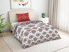 Ornate Rubicondo - Red 100% Cotton Single Bedsheet - Seasons Best Premium By Welspun