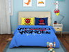 Spiderman Cobalt - Blue 100% Cotton Double Bedsheet - By Spaces