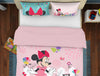 Disney Minnie Cotton Candy - Light Pink 100% Cotton Double Bedsheet - By Spaces