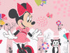 Disney Minnie Cotton Candy - Light Pink 100% Cotton Double Bedsheet - By Spaces