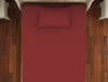 Solid Garnet - Blue Cotton Rich Single Bedsheet - Restora By Welspun