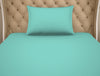 Solid Leisure Time - Light Green Cotton Rich Single Bedsheet - Restora By Welspun