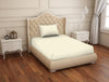 Solid Pearled Ivory - Cream Cotton Rich Single Bedsheet - Restora By Welspun