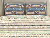 Geometric Vanilla Ice - Cream 100% Cotton Large Bedsheet - By Spaces