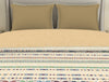 Geometric Vanilla Ice - Cream 100% Cotton Shell Double Quilt - By Spaces