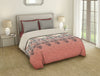 Floral Coral Almond - Coral 100% Cotton Shell Double Quilt - By Spaces