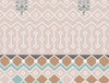 Floral Pastel Parchmen - Light Blush 100% Cotton King Fitted Sheet - Bonica By Spaces