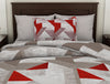 Geometric Stucco - Light Brown 100% Cotton Single Bedsheet - Geostance By Spaces