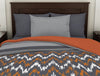 Geometric Quiet Shade - Dark Grey 100% Cotton Shell Single Quilt - Geostance By Spaces
