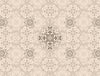 Solid/Ornate Brown/Eggnog 100% Cotton Double Bedsheet - Reagalis By Spaces