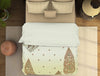 Ornate Ivory Cream - Beige 100% Cotton Large Bedsheet - Madhubani By Spaces