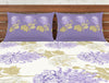 Floral Purple 100% Cotton King Fitted Sheet - Atrium Kitting By Spaces