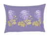Floral Purple 100% Cotton Queen Fitted Sheet - Atrium Kitting By Spaces