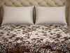 Abstract Brown 100% Cotton King Fitted Sheet - Atrium Plus Kitting By Spaces