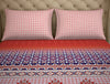 Ornate Red 100% Cotton King Fitted Sheet - Atrium Plus Kitting By Spaces