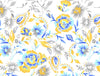 Floral Windsurfer - Light Blue 100% Cotton Single Bedsheet - Atrium Ecom By Spaces