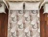 Floral Grey 100% Cotton Double Bedsheet - Atrium Ecom By Spaces