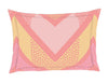 Geometric Coral - Pink 100% Cotton Double Bedsheet - Atrium Ecom By Spaces