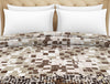 Abstract Brown 100% Cotton Shell Double Quilt - Atrium Plus By Spaces
